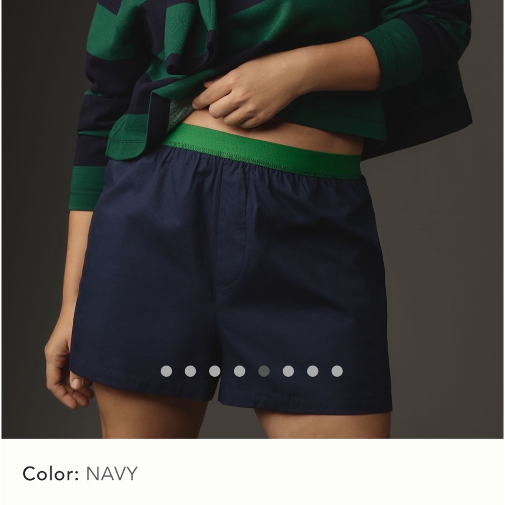 NWT Anthropologie Colorblock Boxer Shorts